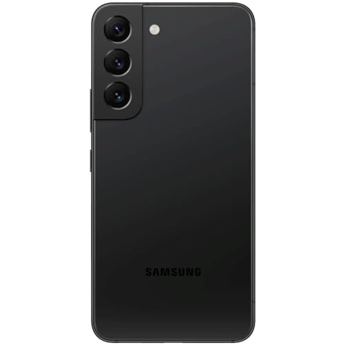 Samsung Galaxy S22 Smartphone, Teléfono Android Desbloqueado de Fábrica, 128GB, Cámara y Video 8K, Pantalla Más Brillante, Larga Duración de Batería, Procesador Rápido 4nm, Versión US, Phantom Black (Reacondicionado)