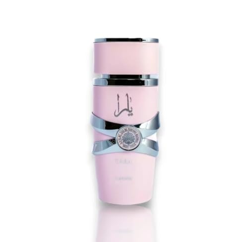 Lattafa Perfumes Yara Pink and Asad Bourbon Eau de Parfum, 100ml, 2 Pack Bundle