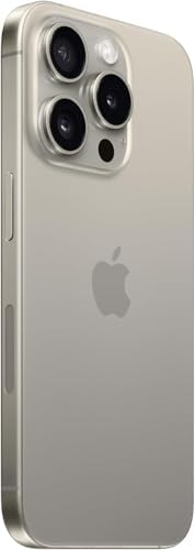 Apple iPhone 15 Pro, 256GB, Black Titanium - Unlocked (Renewed)