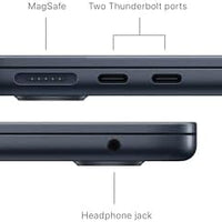 Apple MacBook Air with Apple M3 Chip, 13-inch, 8GB RAM, 256GB SSD Storage, Midnight (Renewed)