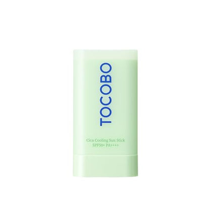 TOCOBO Cica Cooling Sun Stick SPF50+ PA++++ 1.69 fl. oz - Fermented Cica Complex, Cooling Sun Stick, Reduces Skin Temperature, Quick Soothing, Lightweight and Moisturizing Sun Stick