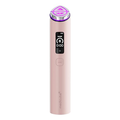 medicube Booster Pro X2™ | 7-in-1 Glow Beauty Device | 2X Care for Glow, Pores, Skin Definition & Radiance | Customized Dual & Sheet Mask Boost Modes | Korean Skincare Device | Pink