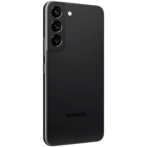 Samsung Galaxy S22 Smartphone, Teléfono Android Desbloqueado de Fábrica, 128GB, Cámara y Video 8K, Pantalla Más Brillante, Larga Duración de Batería, Procesador Rápido 4nm, Versión US, Phantom Black (Reacondicionado)