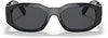 Versace Man Sunglasses Black Frame, Dark Grey Lenses, 53MM