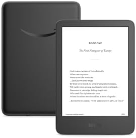 Amazon Kindle 16 GB (newest model) - Lightest and most compact Kindle, now with faster page turns, and higher contrast ratio, for an enhanced reading experience - Black