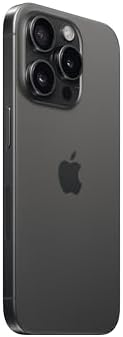 Apple iPhone 15 Pro, 256GB, Black Titanium - Unlocked (Renewed)