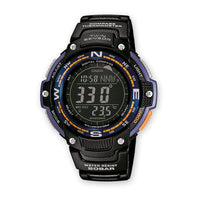 Casio Serie SGW100, reloj digital con brújula, cronómetro, sensor doble, resistente al agua y bajas temperaturas. Calendario automático