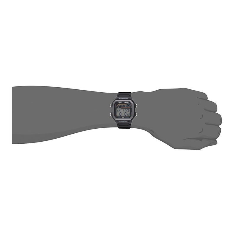 Reloj Casio Serie WS1600H con diseño deportivo, cronómetro, temporizador, luz LED y resistencia al agua, alarma, calendario y batería de larga duración