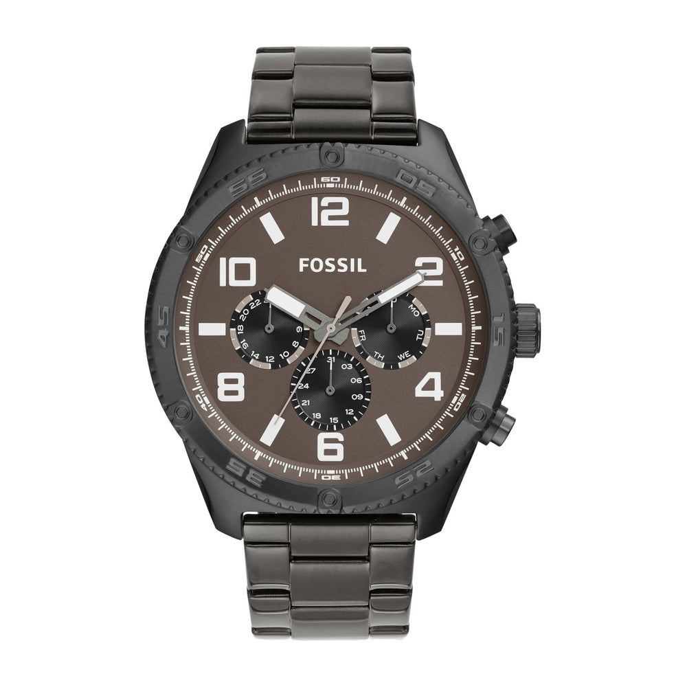 Reloj Brox Multifunción de Acero Inoxidable en Color Gris, Diseño Moderno para Hombre