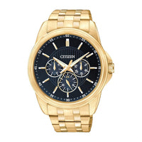Reloj de cuarzo Citizen para hombre en acero inoxidable, diseño clásico con segundero luminoso y función de día/fecha