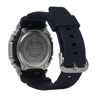 G-Shock Reloj Casio GM2100-1A con banda de resina negra y cubierta de metal, diseño octogonal deportivo, resistente al agua