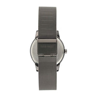 Reloj de pulsera para mujer Nine West con diseño floral, manecillas doradas, pulsera plateada, cristal resistente
