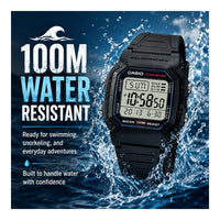 Casio Serie W800HG Reloj Digital para Hombres con Resistencia al Agua, Cronómetro, Alarma y Batería de 10 Años