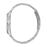 Reloj BOSS para hombre con esfera negra, movimiento de cuarzo y correa de acero inoxidable en color plateado
