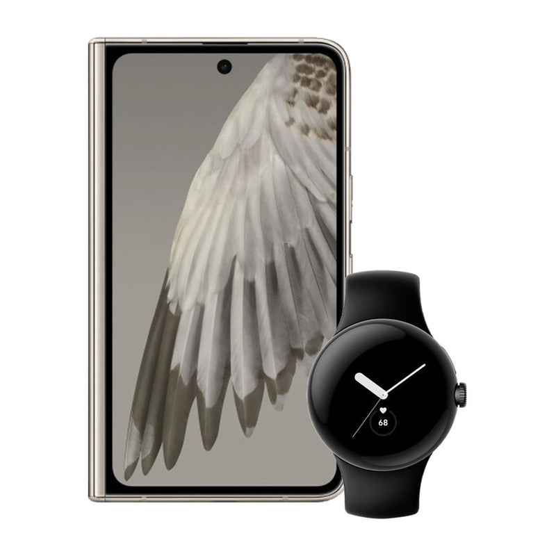 Google Pixel Fold 5G + Pixel Watch - Beige (Porcelain)