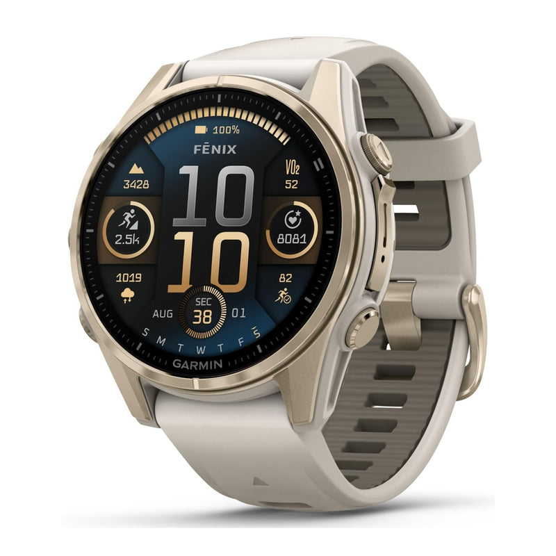 Garmin Fenix 8 - Sapphire - Soft Gold