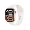 Apple Watch Series 10 [GPS + Cellular 42mm case] Smartwatch with Rose Gold Aluminium Case with Light Blush Sport Band - S/M. Fitness Tracker, ECG App, Always-On Retina Display, Water Resistant