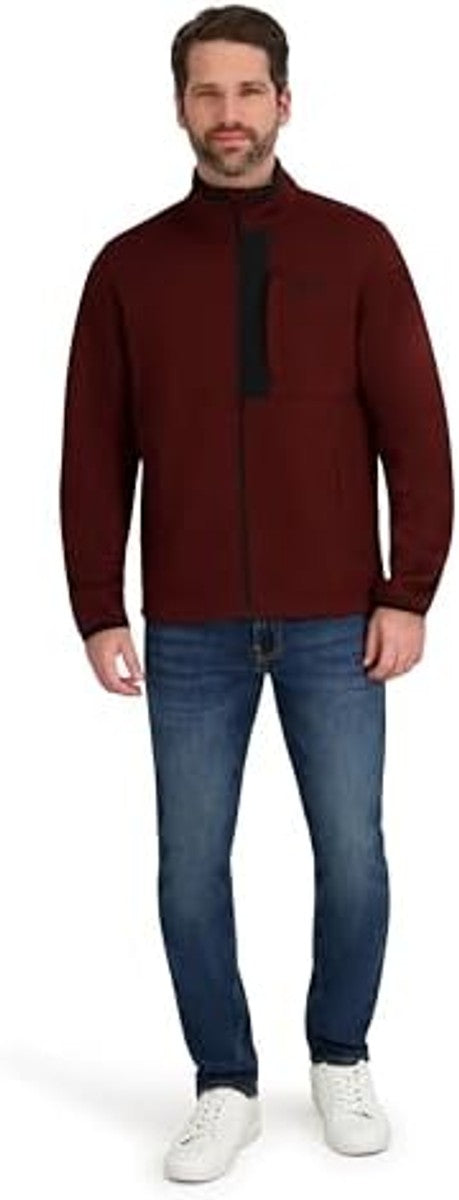 Ofertaza, Reebok Men's Mock Neck Zip-up Fleece Shell Jacket, todas las tallas