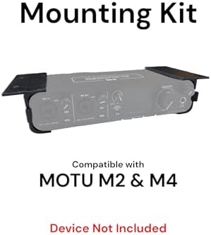 Desk Mount Kit for Motu M2 & M4 - Under Desk Mounting Brackets, Reverible - Secure Mounting Accessories