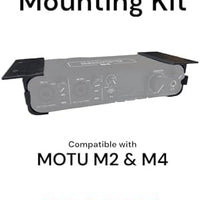 Desk Mount Kit for Motu M2 & M4 - Under Desk Mounting Brackets, Reverible - Secure Mounting Accessories