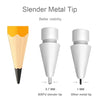 Upgraded Replacement Tips for Apple Pencil, Mix Metal Tips for Apple Pencil 2nd Generation/ 1st Gen/USB C/Pencil Pro Tips(4 Pack)