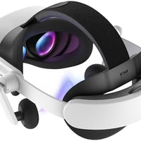 KIWI design K4 Boost Battery Head Strap for Meta Oculus Quest 3/3S, Adjustable VR Headband Accessories with Dual Charge, Extend Playtime & Reduce Facial Stress for Kids and Adults
