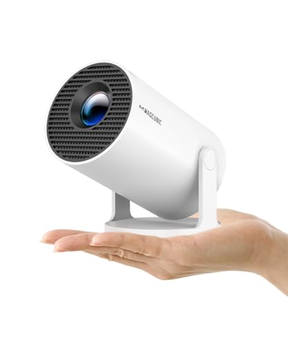2025 Upgraded HY300PRO Mini Projector with WiFi and Bluetooth, Portable Projector 4K Support, Auto Keystone, 180 Degree Rotation, Smart Proyector for Home Outdoor Android 11