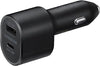 Samsung Super Fast Dual Car Charger (45W+15W) Dual Ports USB-C & USB-A - Black - EP-L5300XBEGWW