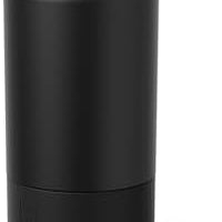 BrüMate Rise 25oz Water Bottle With 100% Leakproof Covered Silicone Straw | Insulated Stainless Steel Water Bottle | Cup-Holder Friendly | Fast Flow | Soft Sip Silicone Spout | BPA-Free (Matte Black)