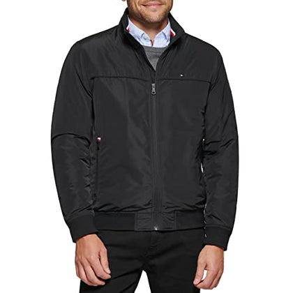 Tommy Hilfiger Men's Performance Faux Memory Bomber Jacket