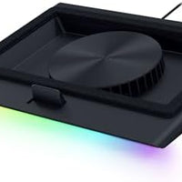 Razer Laptop Cooling Pad Adaptive Smart, Intelligent Fan Control | Airtight Pressure Chamber, Fits Most Laptops & Macbooks 14" to 18", Preset & Custom Fan Curves, 3 Port USB Type A, Chroma RGB