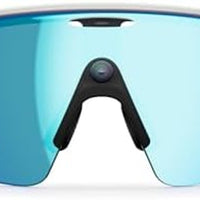 Amazon Oakley | Meta Vanguard with Meta AI, Audio, Photo, Video Compatibility - White, Prizm™ Sapphire