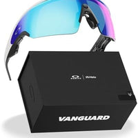 Amazon Oakley | Meta Vanguard with Meta AI, Audio, Photo, Video Compatibility - White, Prizm™ Sapphire