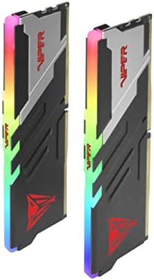 Patriot Viper Venom RGB DDR5 RAM 32GB (2X16GB) 6000MHz CL36 1.35v UDIMM Desktop Gaming Memory Kit Compatible with Intel XMP/AMD Expo - PVVR532G600C36K