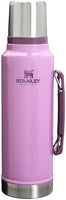 Stanley Classic Legendary Vacuum Bottle 1.0 qt | Wide Mouth with Leakproof Cup Lid | Keep Drinks Hot or Cold | Packable for Travel | Insulated Stainless Steel Thermos | BPA-Free | Hammertone Silver