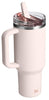 Stanley Quencher ProTour Flip Straw Tumbler with Leakproof Lid 40 oz | Built-In Straw & Handle | Cupholder Compatible for Travel | Insulated Stainless Steel Cup | BPA-Free | Rose Quartz