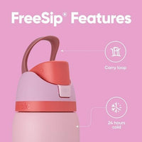 Ofertaza, Owala FreeSip Insulated Stainless Steel Water 32 oz, Pink, Angel Food Cake