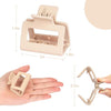 12 Pack Medium Small Hair Clips for Women, Claw Clips for Thick Thin Hair, Strong Hold Square Jaw Clips