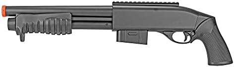 BBTac Airsoft Shotgun Shorty Pump Action Spring Airsoft Gun M401 Powerful FPS with Clip