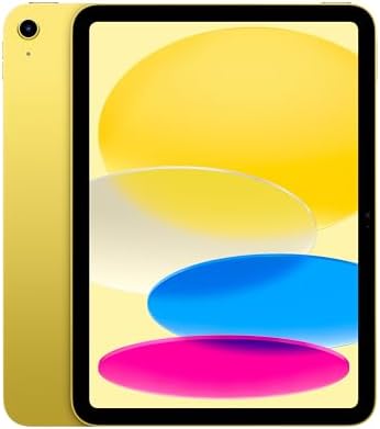 Apple iPad 11-inch: A16 chip, 11-inch Model, Liquid Retina Display, 256GB, Wi-Fi 6, 12MP Front/12MP Back Camera, Touch ID, All-Day Battery Life — Yellow
