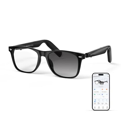 AI Glasses for Men & Women, Smart Glasses Powered by ChatGPT, AI Real-time Translation with 147 languages, 11H Music Play, Bluetooth Sunglasses with Polarized Lens, UV Protection for Daily Use, Travel