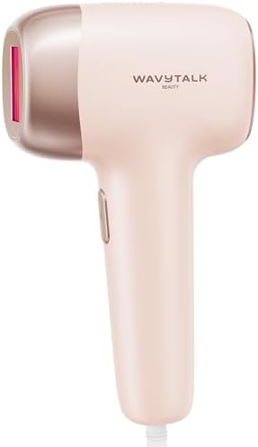 Wavytalk IPL Hair Removal Device, Bare It for Face Body Bikini – Long-Lasting Result & Painless,Full Body in 12 Mins with 24J Dual-Pulse & Ice Cooling, At-Home Use for Women and Men, Corded, Pink