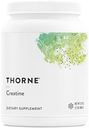 THORNE Creatine, Micronized Creatine Monohydrate Powder, 180 Servings | Supports Lean Muscle Mass, Endurance & Cognitive Function*, Unflavored, 5 g per Serving, NSF Certified for Sport