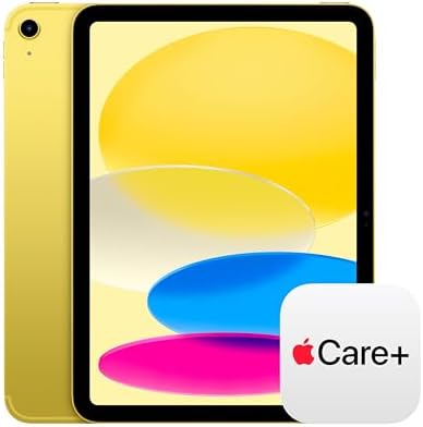 Apple iPad 11-inch: A16 chip, 11-inch Model, Liquid Retina Display, 128GB, Wi-Fi 6, 12MP Front/12MP Back Camera, Touch ID, All-Day Battery Life — Yellow