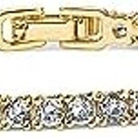 Ofertaza, PAVOI 14K Gold Plated 3mm Cubic Zirconia Classic