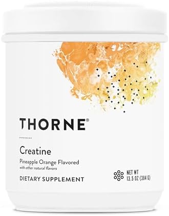 THORNE Creatine, Micronized Creatine Monohydrate Powder, 180 Servings | Supports Lean Muscle Mass, Endurance & Cognitive Function*, Unflavored, 5 g per Serving, NSF Certified for Sport