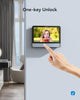 TMEZON Wired Video Intercom System, 7 Inches Video Doorbell Camera with Monitor, Wired Video Door Phone HD Camera Kits Support Unlock, Monitoring, Dual-Way Intercom for Villa Home Office Apartment