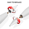 Delidigi 3 Pack Replacement Tips Compatible with Apple Pencil Pro/2nd Generation/1st Gen/USB C, Wear-Resistant iPencil Nibs Accessories Fine Point Precise Control Pen Like Tips