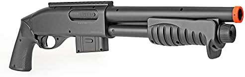 BBTac Airsoft Shotgun Shorty Pump Action Spring Airsoft Gun M401 Powerful FPS with Clip