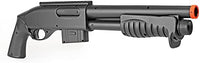 BBTac Airsoft Shotgun Shorty Pump Action Spring Airsoft Gun M401 Powerful FPS with Clip